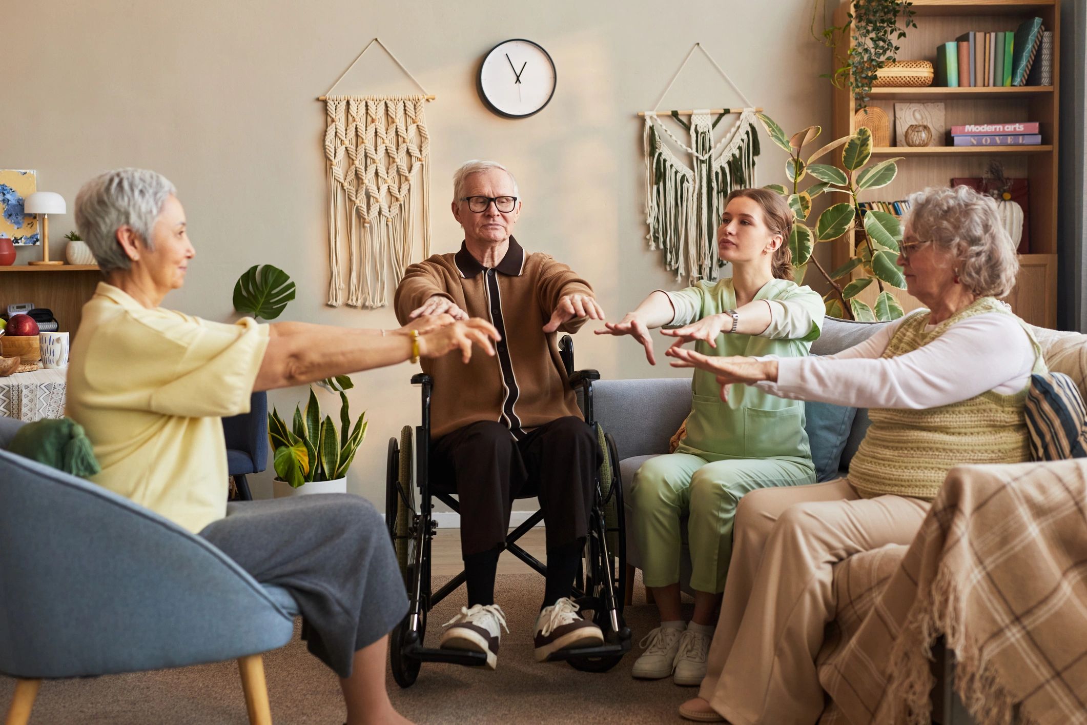 Senior wellness activity supporting healthy aging